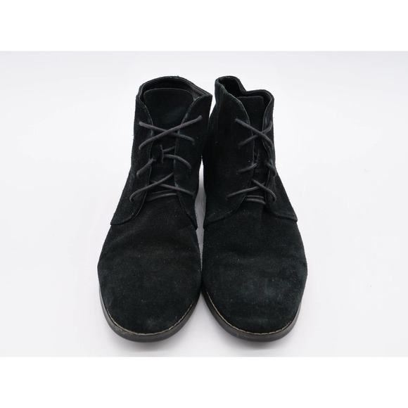Blondo Ankle Boots Womens 9.5 Black Suede Waterproof Lace Up Booties Chukka - Picture 7 of 12